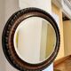 Edwardian Oval Wall Mirror Bevelled Edge