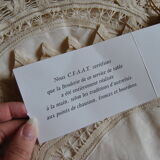 Hand embroidery tablecloth 170x260 + 12 matching towels