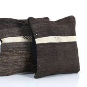 Set of 2 vintage kilim cushion covers 38x38 cm