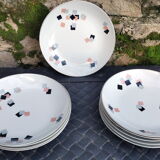 10 hollow plates Bernardaud caroline