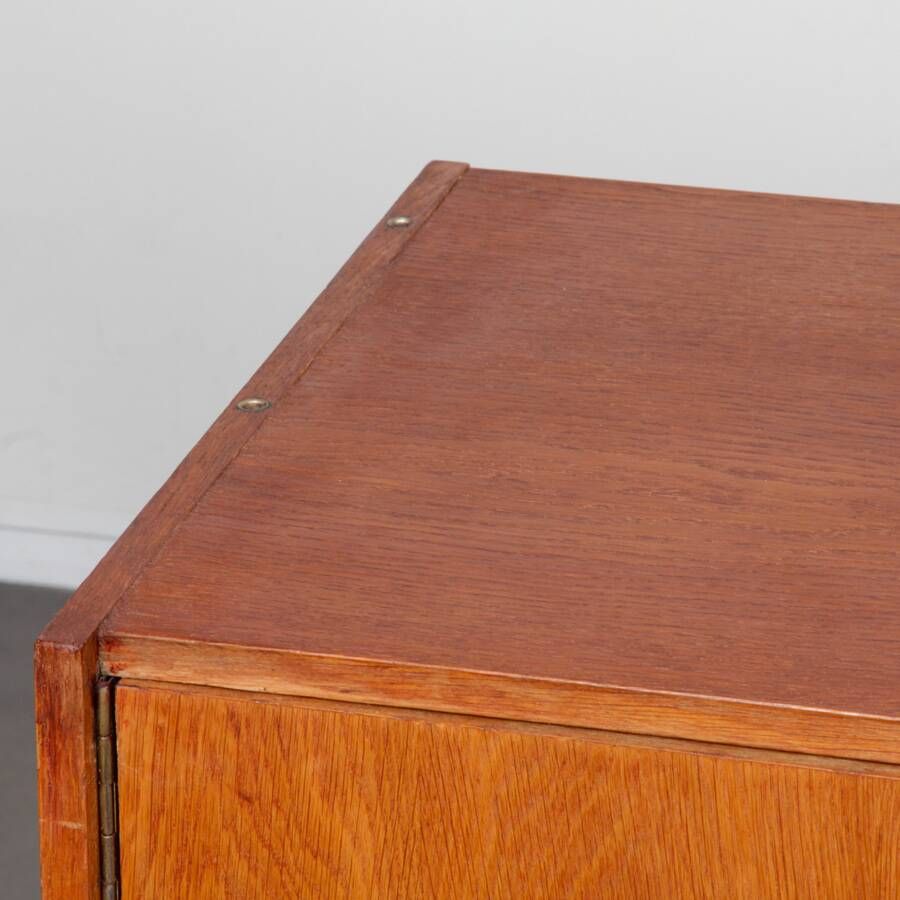 Vintage oak storage by Jiri Jiroutek, model U-458, 1960s