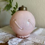 Old pink opaline glass globe