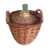 Vintage dressing Wicker bottle