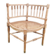 Corner chair in beech, caned seat from the early 20th century.