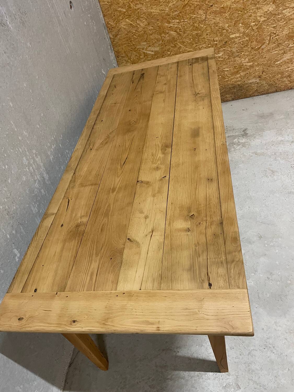 Large oak farmhouse table