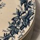 12 old blue dessert plates Eglantines Iron Land HB and Co.