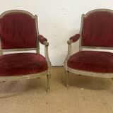 Pair of period directoire chairs