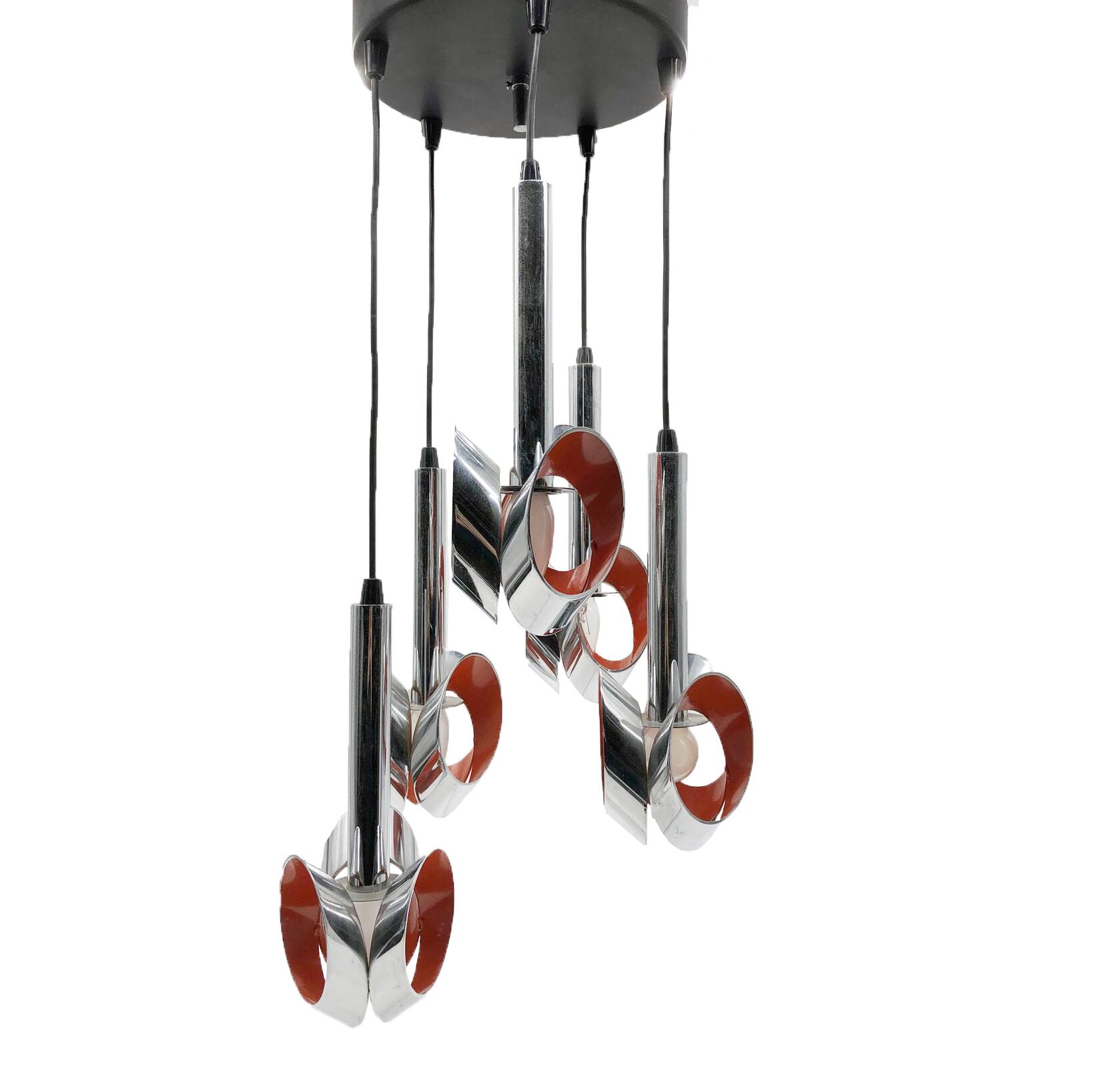 Vintage Cascade Pendant Light • Massive • Space Age • 1960