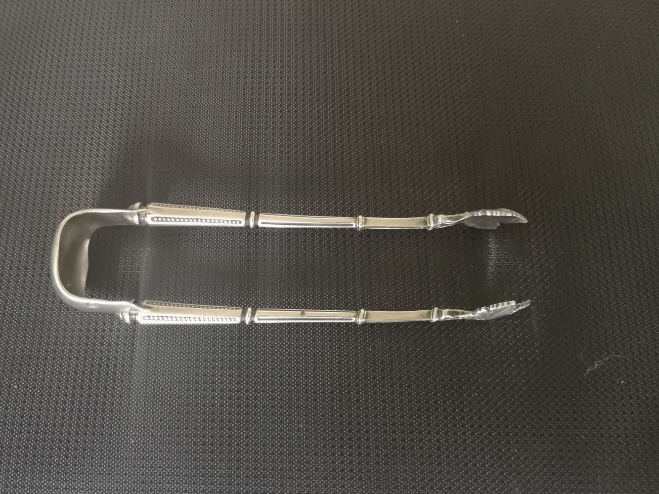 Sterling silver sugar tongs 19th century