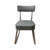 Vintage grey skai chair