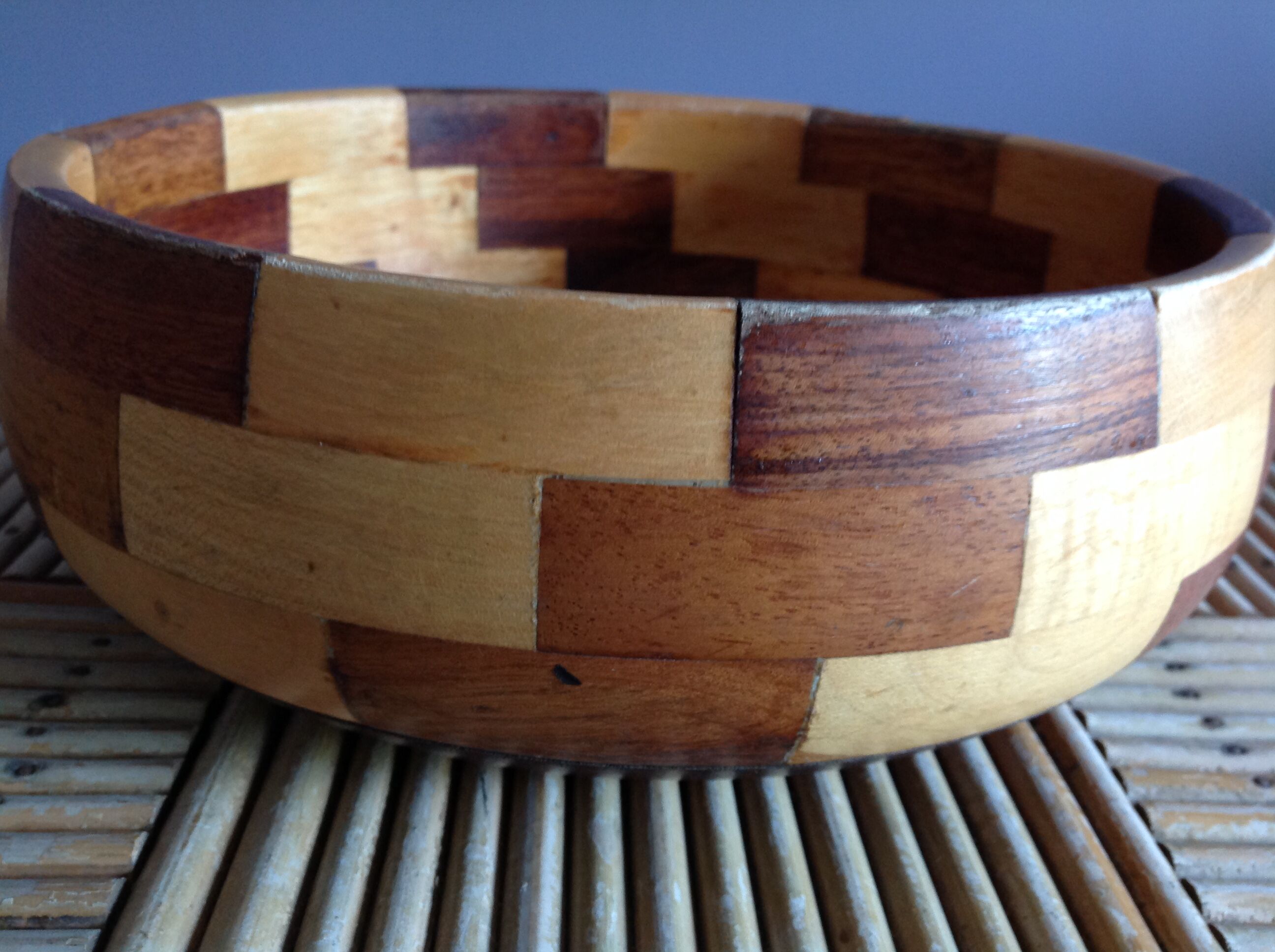 Wooden salad bowl