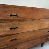 Coiffeuse, commode scandinave en palissandre, années 60
