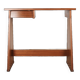 Elegant small teak desk, with drawer, 1960s.