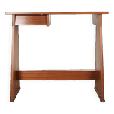 Elegant small teak desk, with drawer, 1960s.