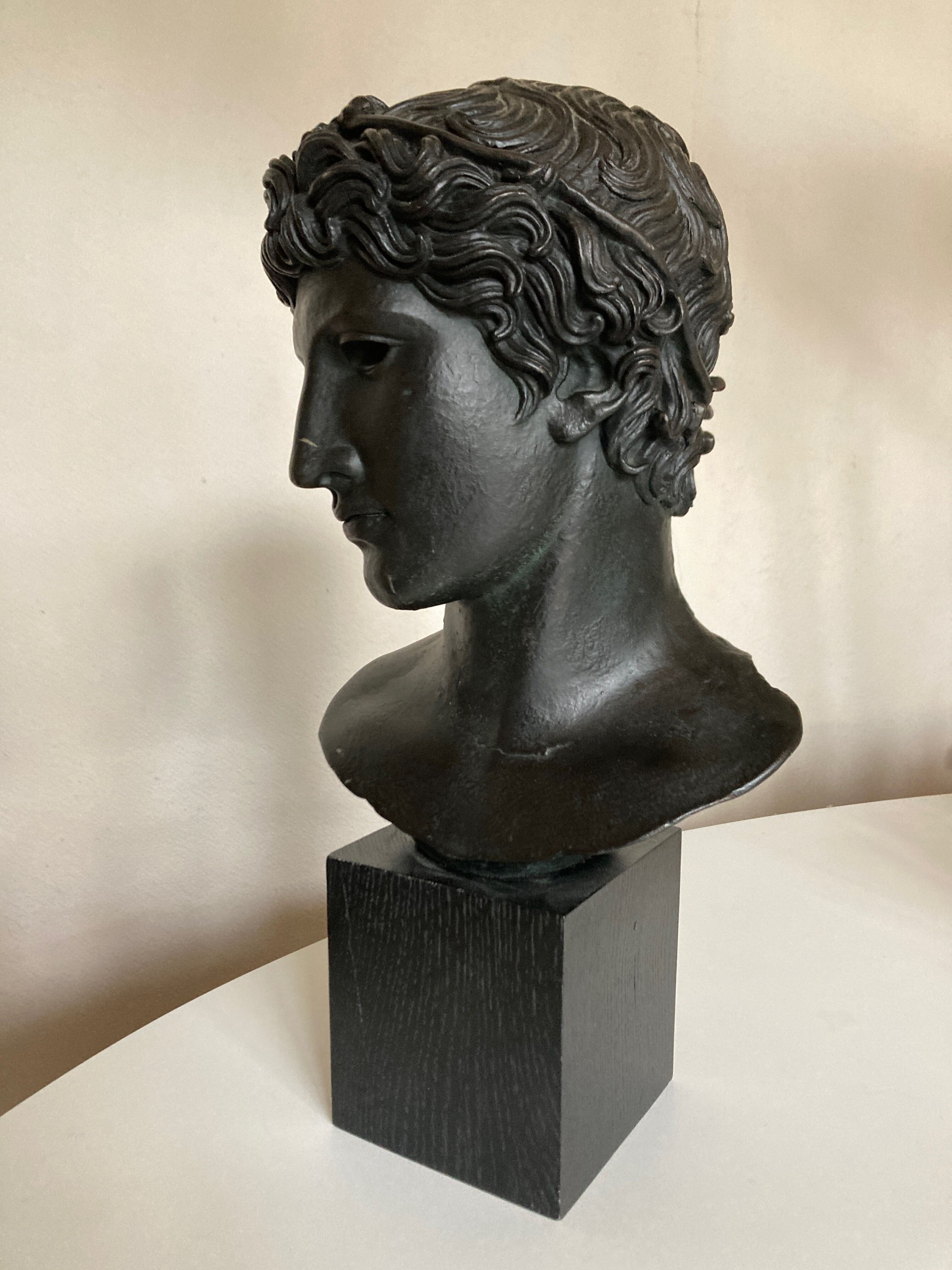 Athlete's head winner Greco Roman antiquities Louvre Museum
