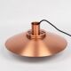 Vintage Copper Pendant Lamp by Form-Light, Danish Mid-Century Modern Lighti