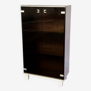 Vitrine 2 portes Design Abbondinterni Italie 1970 75 cm