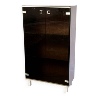 Vitrine 2 portes Design Abbondinterni Italie 1970 75 cm