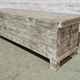 Banc - coffre en teck birman