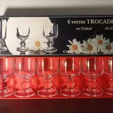 Lot flûtes et verres cristal D Arques Trocadero
