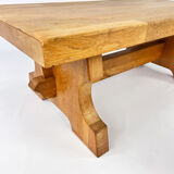 Table basse en chêne massif du milieu du siècle, 1960