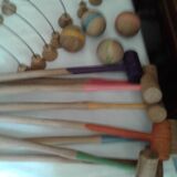 Old table croquet game