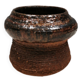 Small turned ceramic vase, Danish and from the 70s-80s.