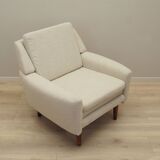 Cream armchair, Danish design, 1970s, production: Denmark