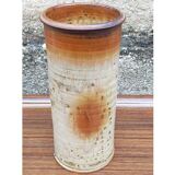Potter's top cylinder vase in enamelled sandstone