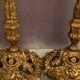 Pair of candlesticks mounted in late nineteenth century bronze lamp base Renaissance style