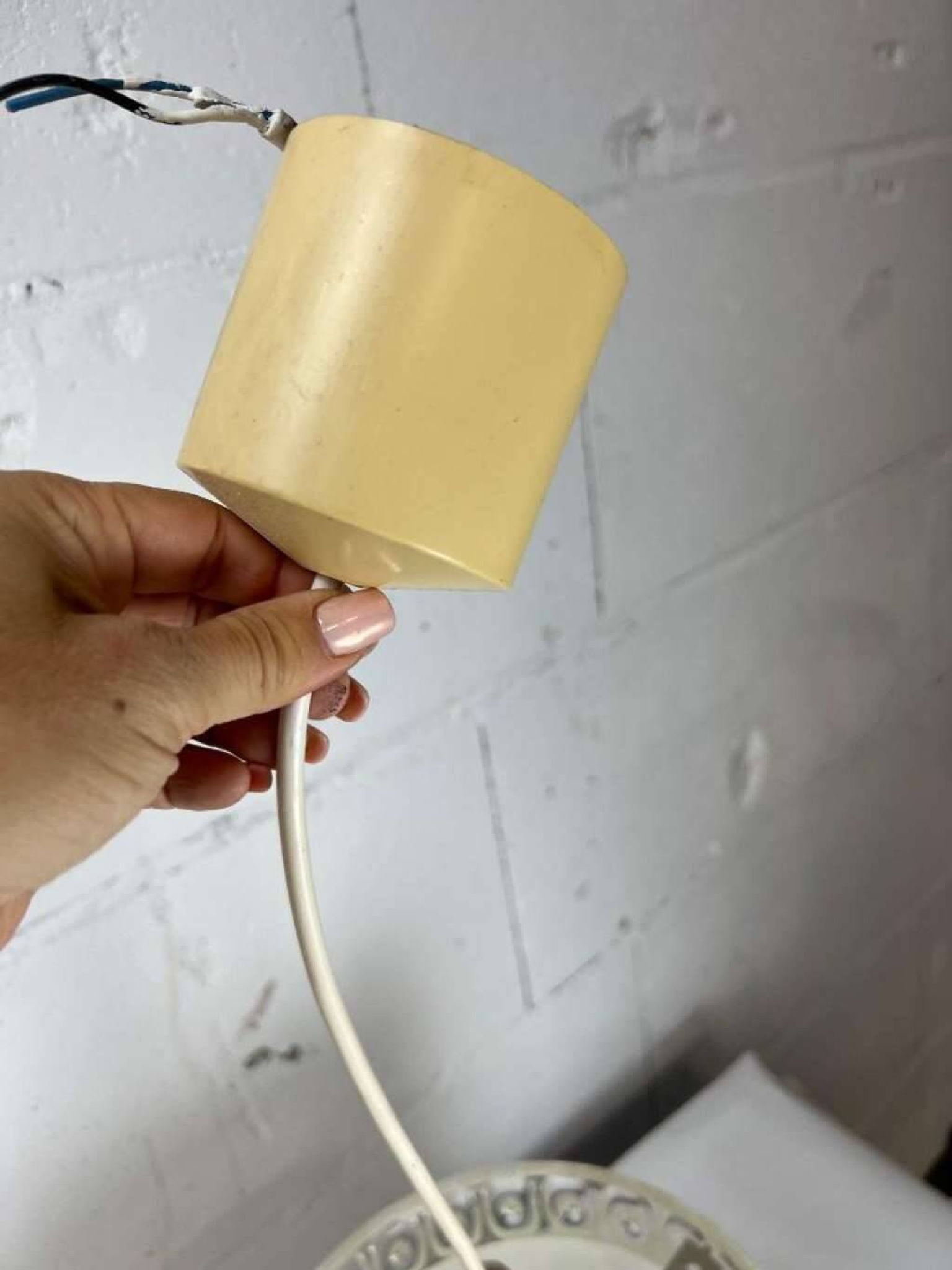 Suspension / lustre vintage en plexi erco