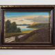Painting „The Landscape with Hills”, Scandinavian design, 1970s, by V. Kier