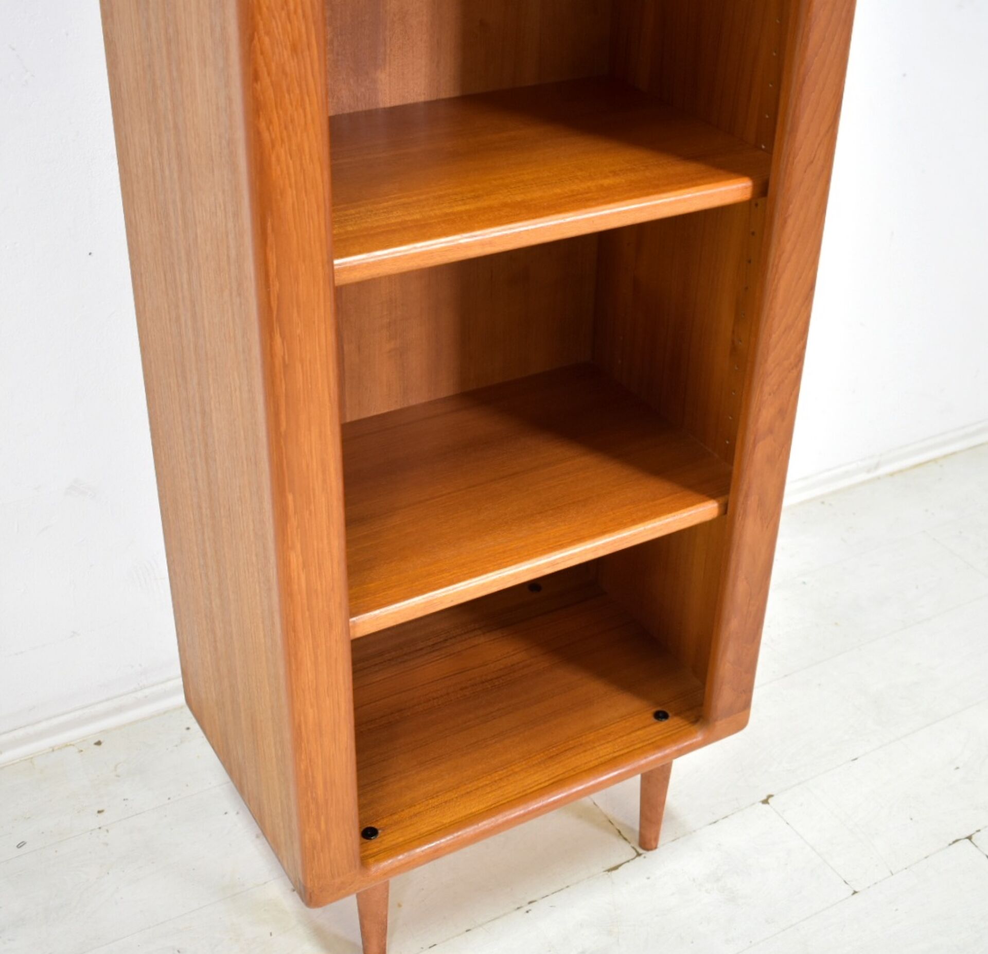 Highboard by Burchardt Nielsen 1960s Denmark Teak Vinyl Shelv