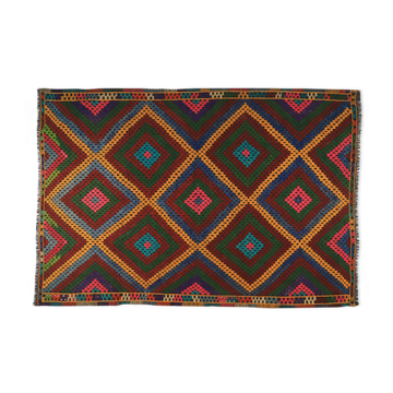 Anatolian handmade kilim rug 303 cm x 190 cm