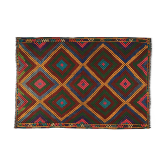 Anatolian handmade kilim rug 303 cm x 190 cm