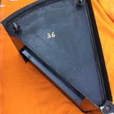 Canapé gradual lounge cuir noir Cini Boeri - knoll/gavina