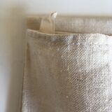 Linen towel reserves blue PB monogram red