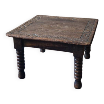 Petite table d'appoint sidetable rustique wabi sabi bois