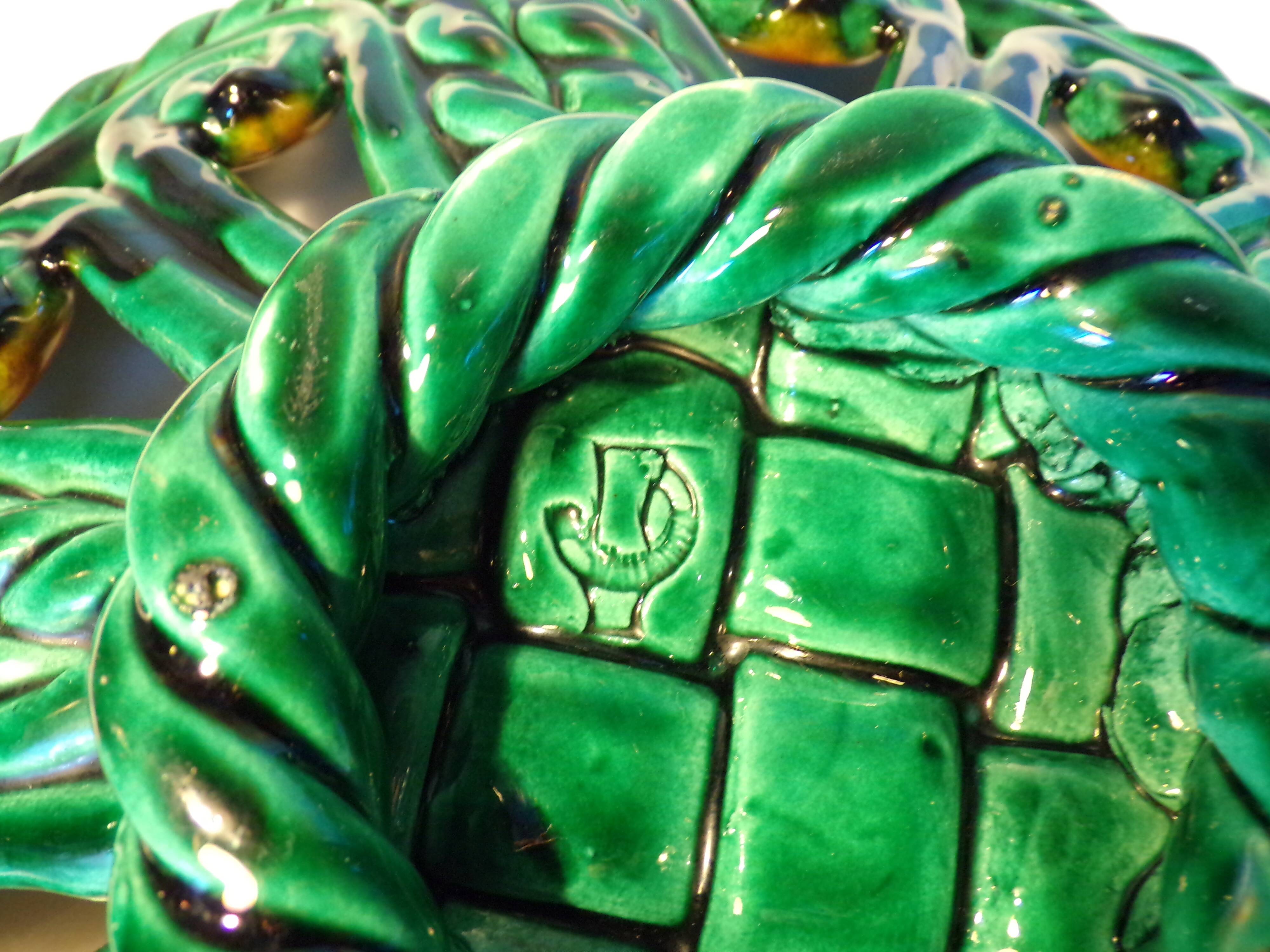 Vallauris ceramic braided bowl Ø31cm