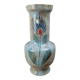 Large vintage vase Saint-Clément France – hand-painted floral decoration