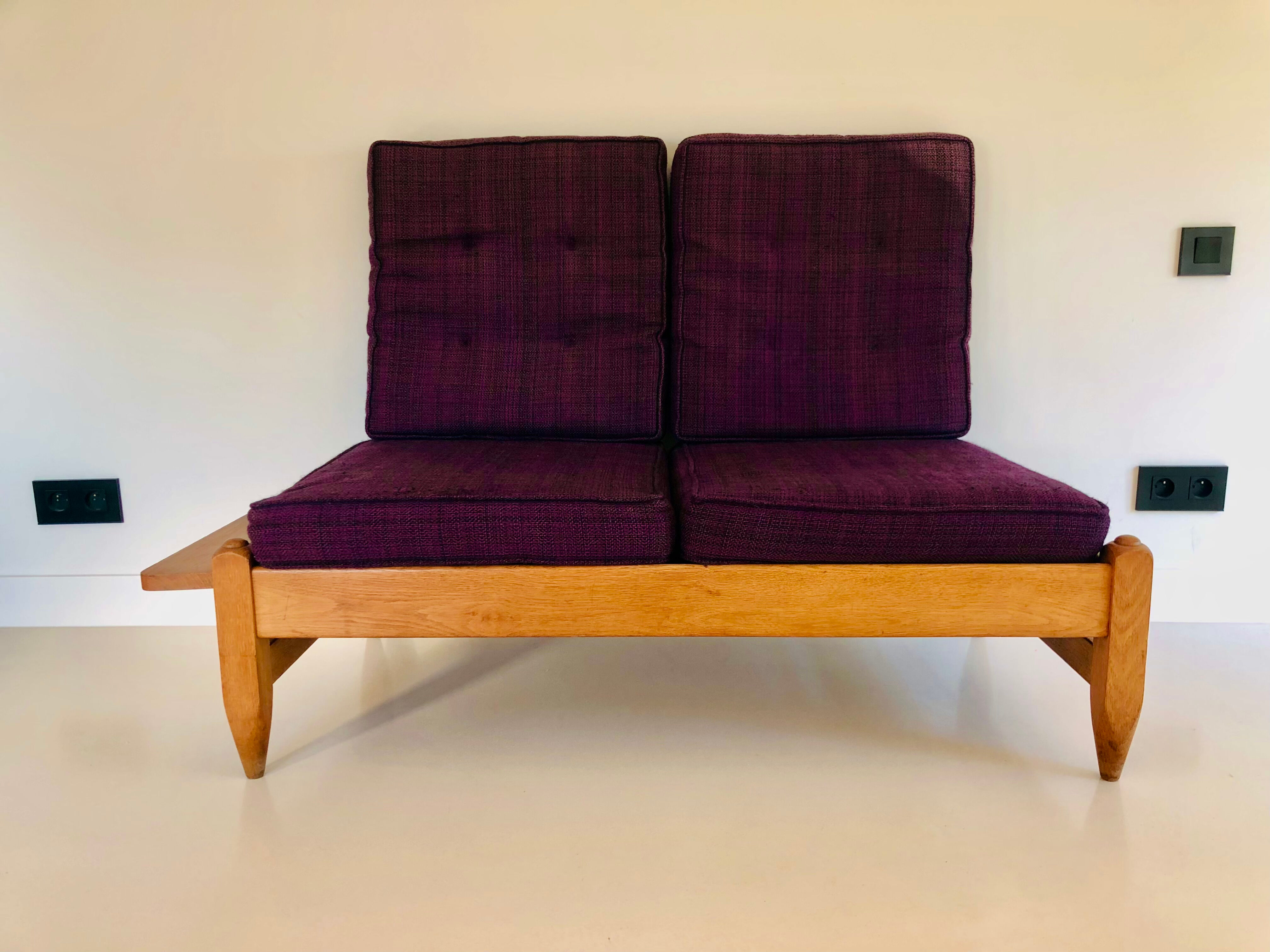 Oak bench by Guillerme and Chambron for “Votre maison”, France 1960s