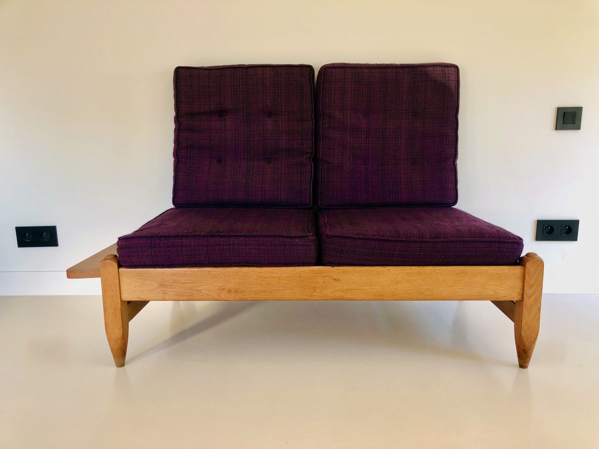 Oak bench by Guillerme and Chambron for “Votre maison”, France 1960s