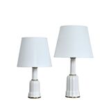 Lampes de table danoises classiques Heiberg en porcelaine