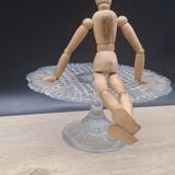 Manage D26 transparent glass cake dish