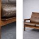 Vintage Mid-Century Danish Modern 3-Seater Brown Leather Sofa by Georg Thams