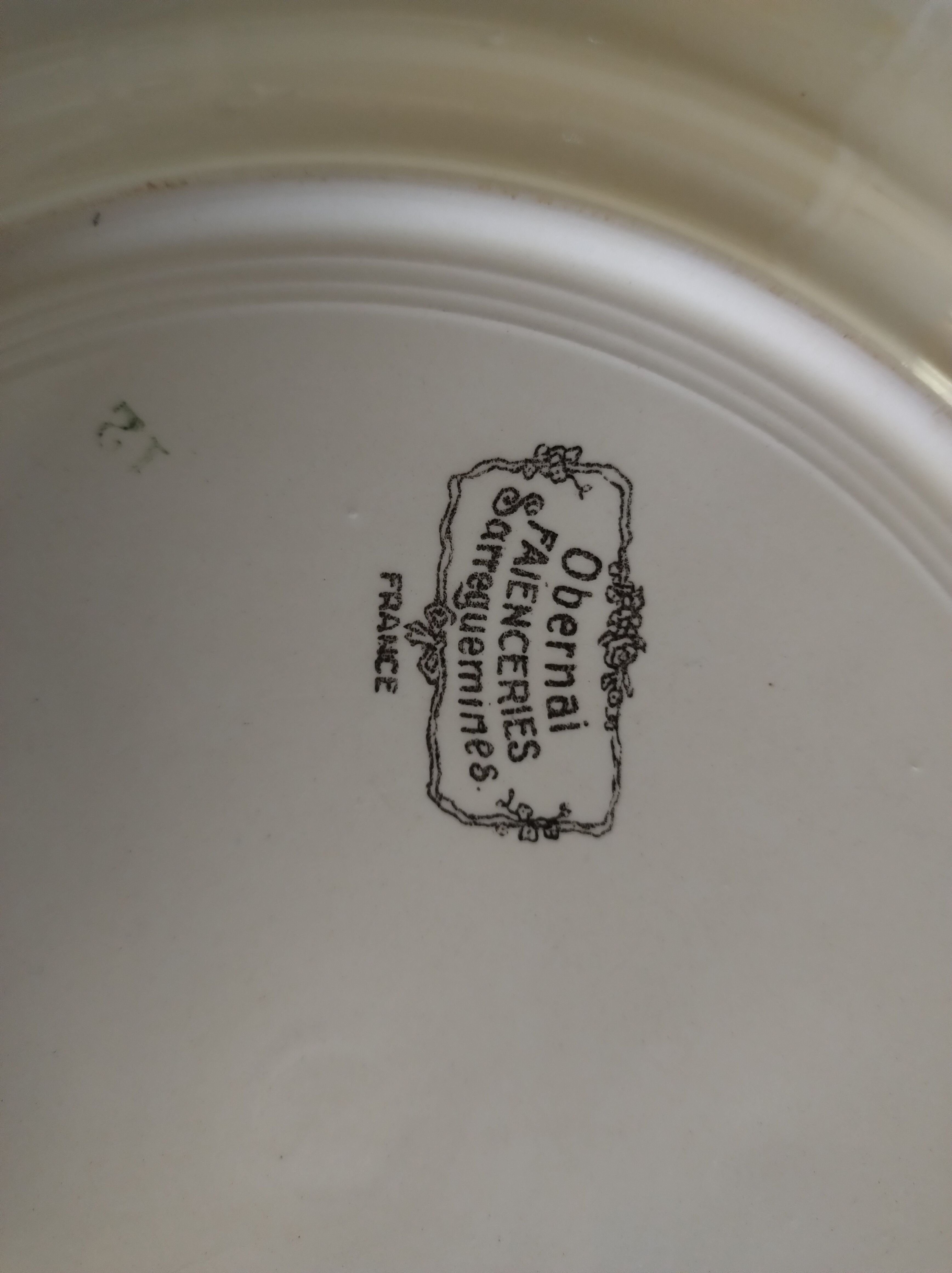 Collection plate Sarreguemines