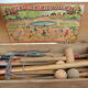 Wooden garden croquet set in its DF brand box