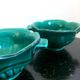 Pair of enamelled ceramic Vallauris cups