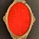 Bronze hand-facing mirror, early twentieth century, Louis XV style, 29 x 13 cm