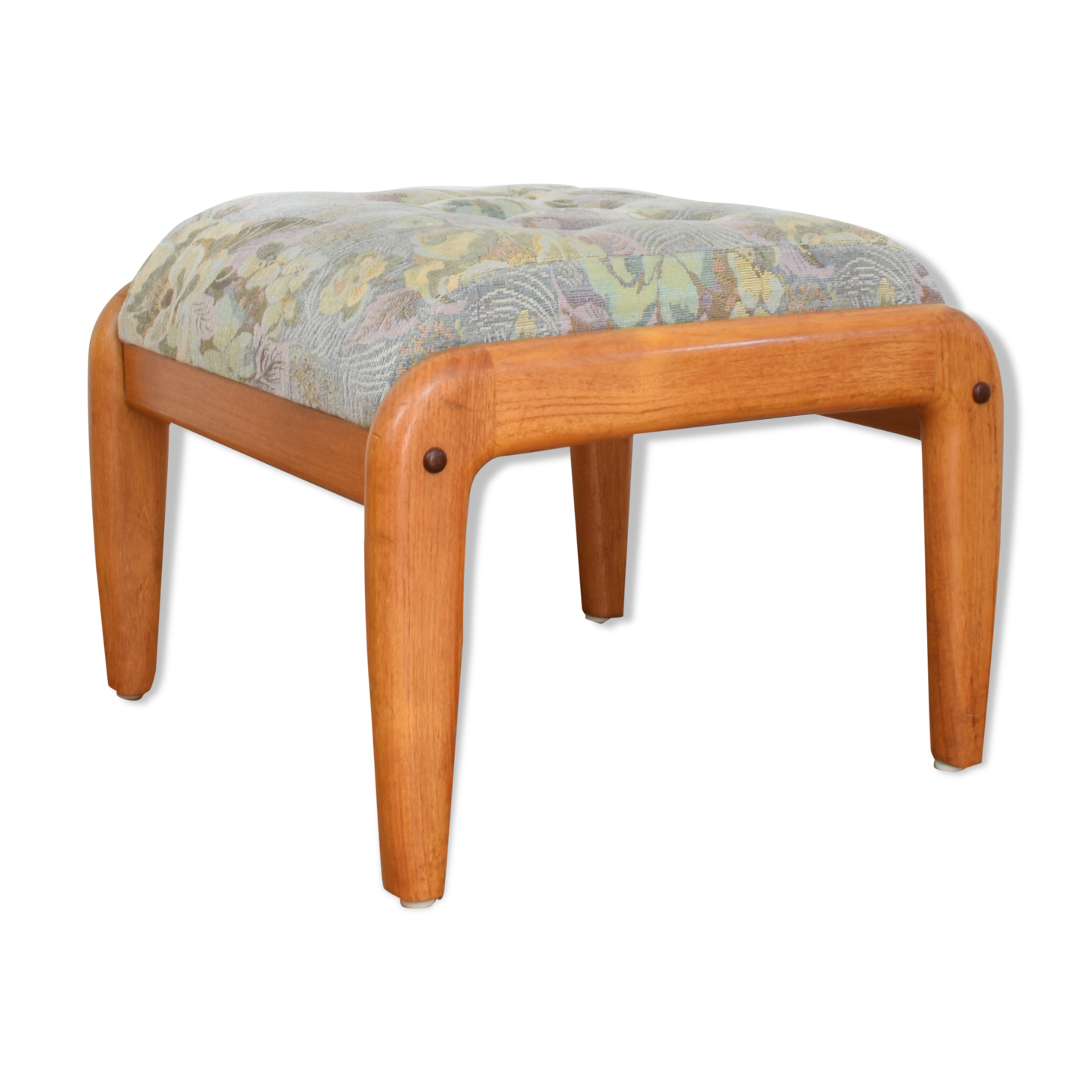 Mid-Century Danish Teak Footstool, 1960s